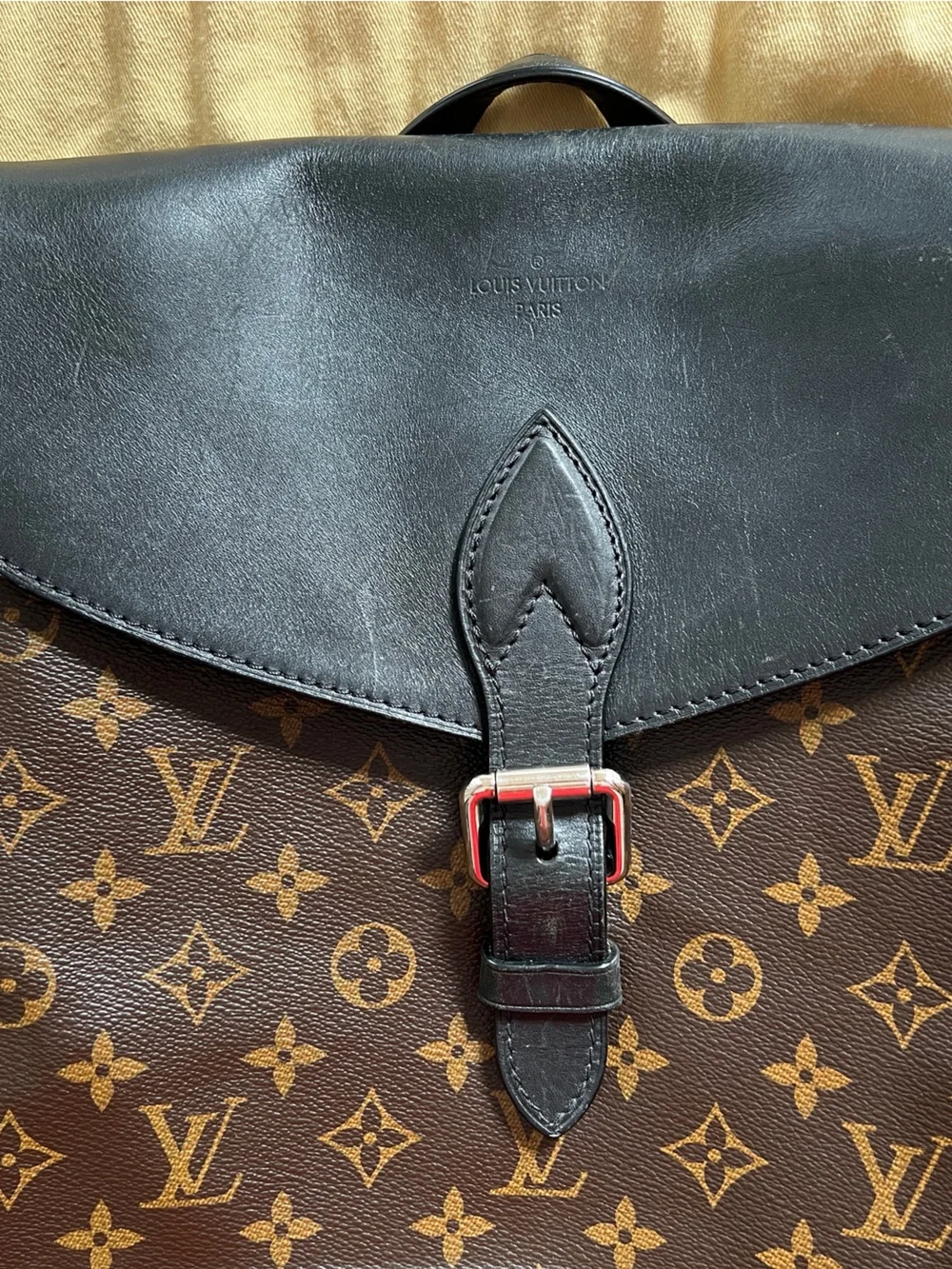 Authentic LOUIS VUITTON Monogram Macassar Palk Backpack